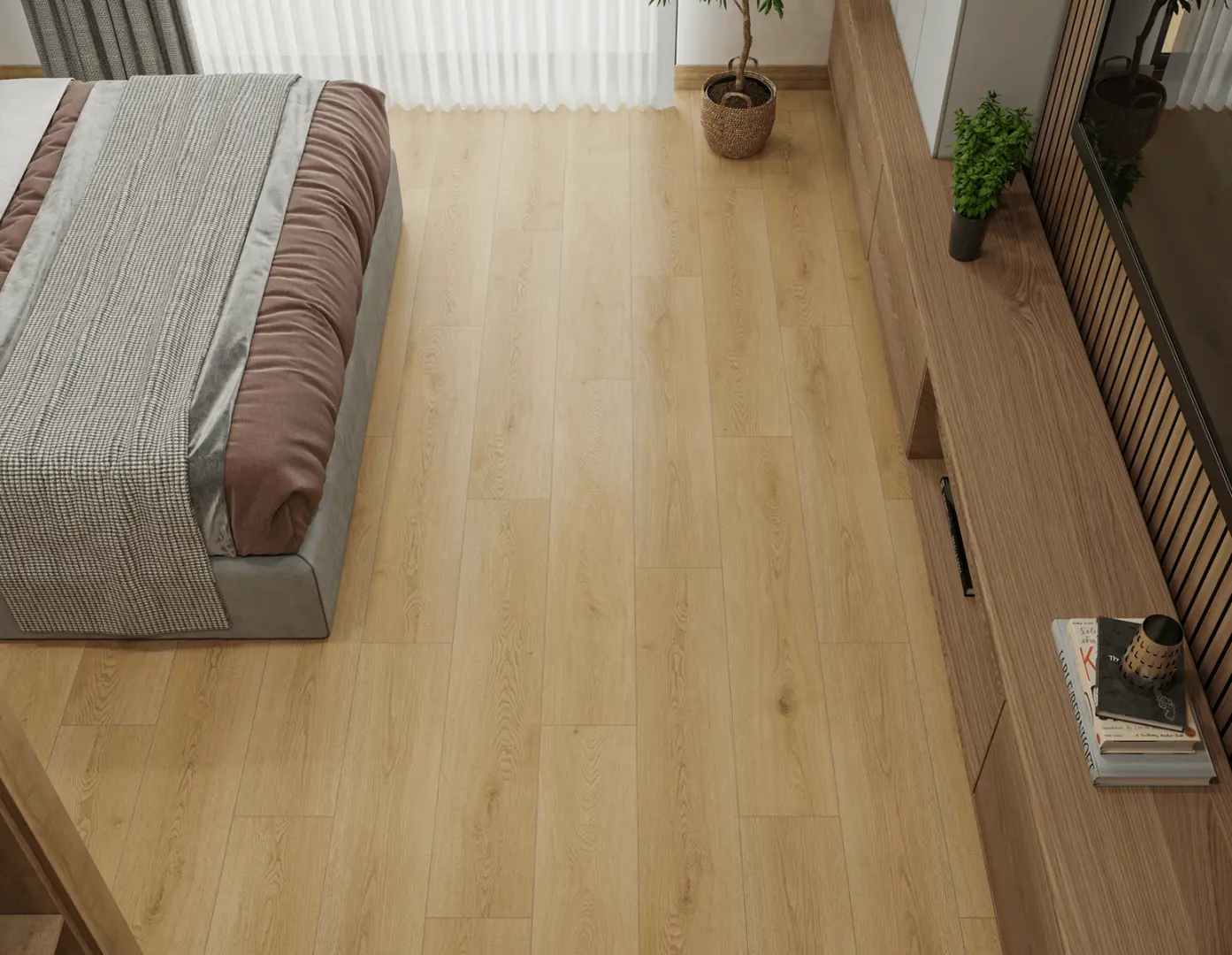 Кварцвиниловый SPC ламинат Alpine Floor Eclipse Super Matt Веро ECO 21-32 1220×228×4 фото в интерьере